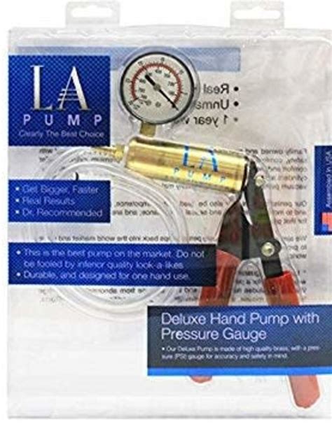 LA Pump Deluxe Hand Pump with Pressure Meter